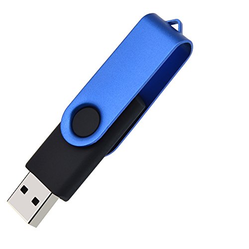 5 Piezas 32GB Pendrive Práctico Memorias USB 2.0, Kepmem Metal Llavero Flash Drives 32 GB Pen Drive, Portátil Giratoria Memoria Stick 32 Giga Almacenamiento de Datos para Almacenar Fotos, Música