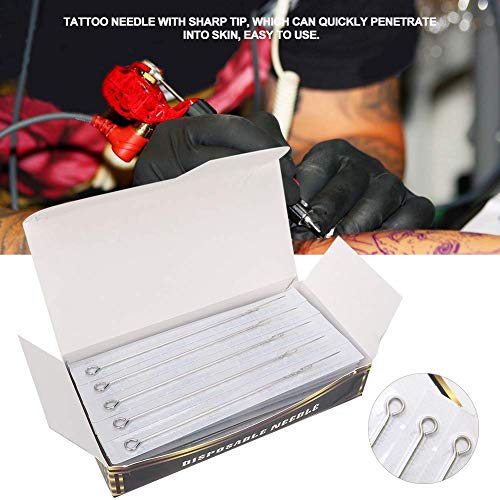 5 tipos de agujas de tatuaje esterilizadas seguras sanitarias, agujas de tatuaje, tatuaje profesional de uso doméstico para salón de belleza(5RL)