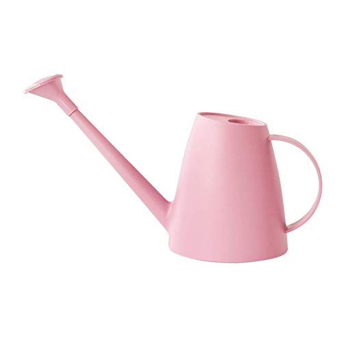 60oz Regadera, Largo Chorro Planta Regadera, Regadera para Interior Plantas Jardín Flores, Moderno Pequeño Agua Lata para Casa Bonsái Interior Exterior Jardín Regadera Plantas - Rosa, Free Size