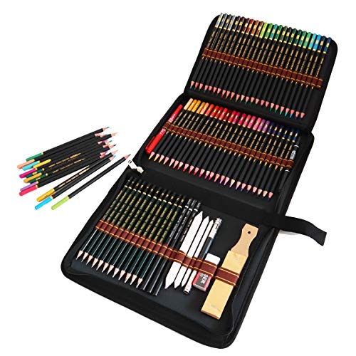 72 lápices de colores para adultos,lapiz para dibujar y bocetos,kit de dibujo profesional con colores,colores lapices,carbón,Lápices Pastel,Herramientas de dibujo y Caja de lápiz