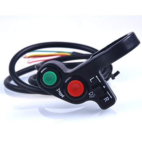 7/8 de Pulgada de la Motocicleta Vespa Suciedad ATV Quad Interruptor de Las señales de Vuelta de Cuerno de Encendido/Apagado Cuerno Luz del Manillar de la Bici de la Motocicleta Vespa