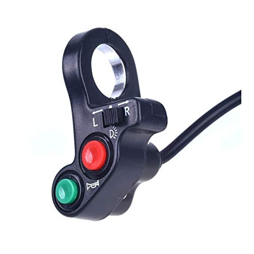 7/8 de Pulgada de la Motocicleta Vespa Suciedad ATV Quad Interruptor de Las señales de Vuelta de Cuerno de Encendido/Apagado Cuerno Luz del Manillar de la Bici de la Motocicleta Vespa