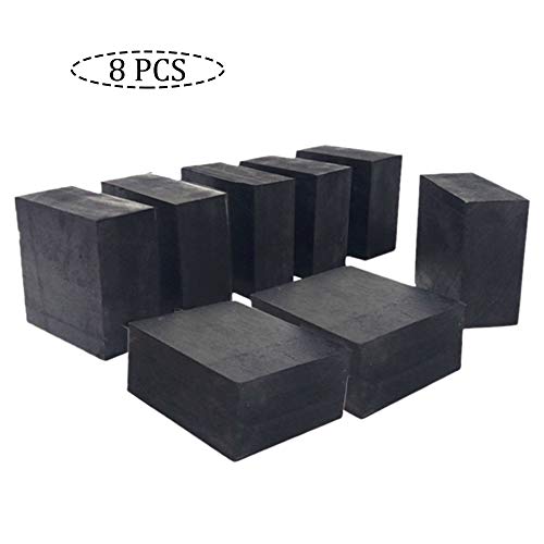 8 Pcs Almohadillas Antivibraciones Goma Almohadillas Antivibración Almohadillas Antivibración De La Lavadora Almohadillas De Goma De Neopreno Para La Industria De Maquinaria De Fábrica Casera Negro