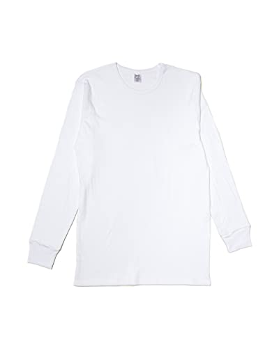 Abanderado Termal algodón Invierno C/Redondo Camiseta térmica, Blanco, L para Hombre