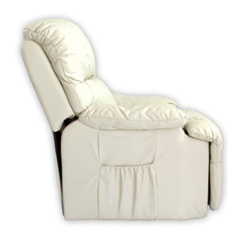 ABDC NEW Delta Shop - Sillon Masaje Relax LEVANTAPERSONAS 8 Motores + Calor Lumbar - Color Beige