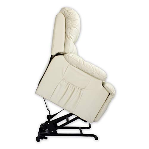 ABDC NEW Delta Shop - Sillon Masaje Relax LEVANTAPERSONAS 8 Motores + Calor Lumbar - Color Beige