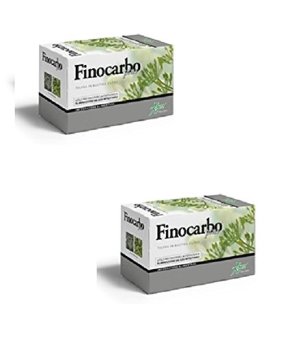 ABOCA - 2 x FINOCARBO PLUS TISANA 20 filtros por paquete – Útil para favorecer la eliminación fisiológica de los gases intestinales