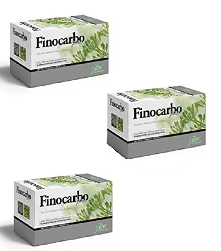 ABOCA - 3 x FINOCARBO PLUS TISANA 20 filtros por paquete – Útil para favorecer la eliminación fisiológica de los gases intestinales