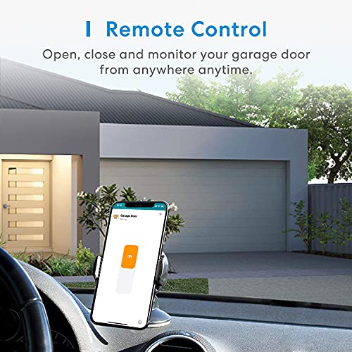 Abridor de Puerta de Garaje Inteligente Wi-Fi Apple HomeKit, Meross Garaje Interruptor WiFi Compatible con 3 Puertas, Compatible con Apple HomeKit Siri, Google y Alexa, MSG200HK