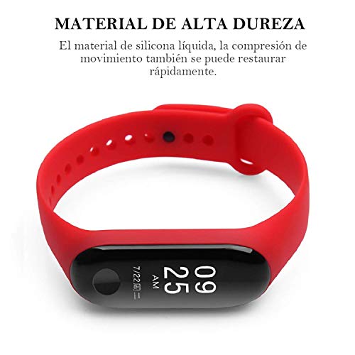 Acalder Correa para Xiaomi mi Band 4, Pulseras Reloj Coloridos Silicona Banda Reemplazo para Xiaomi Mi Band 3/4, Compatible con Mi Smart Band 4 / Correas para Xiaomi mi Band 3