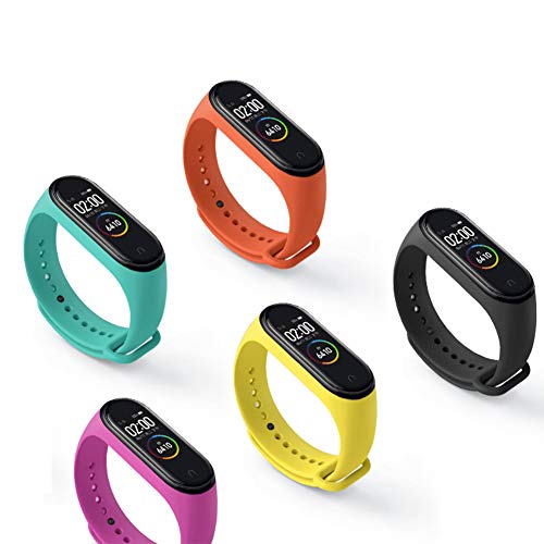 Acalder Correa para Xiaomi mi Band 4, Pulseras Reloj Coloridos Silicona Banda Reemplazo para Xiaomi Mi Band 3/4, Compatible con Mi Smart Band 4 / Correas para Xiaomi mi Band 3