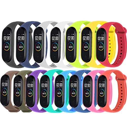 Acalder Correa para Xiaomi mi Band 4, Pulseras Reloj Coloridos Silicona Banda Reemplazo para Xiaomi Mi Band 3/4, Compatible con Mi Smart Band 4 / Correas para Xiaomi mi Band 3