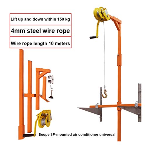 Accesorios cabestrante Manual de acero inoxidable, fuera de herramienta de elevación de la instalación, de la grúa, de plegado, de auto-bloqueo manual de cabrestante de montaje de aire acondicionado
