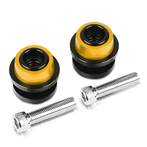 Accesorios Moto Spoolms Spools Motorcycle Swingarm Spools Slider 8mm Tornillos de Soporte STORDARM Protector Slider for su-zu-ki v- Strom 650 V-STROM650 Vstrom Todo el año (Color: Rojo)