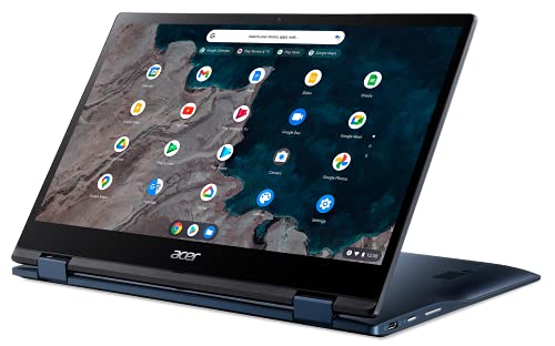 Acer Chromebook Spin 513 CP513-1H - Ordenador Portátil 2 en 1 Convertible y Táctil 13.3 Full HD IPS (Qualcomm Snapdragon SC7180, 8GB RAM, 64GB eMMc, UMA Graphics, Chrome OS), PC Portátil Azul - QWERTY