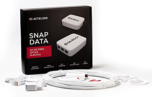 ACTELSER Kit Básico de Fibra Óptica Plástica Snap Data (30 Metros)