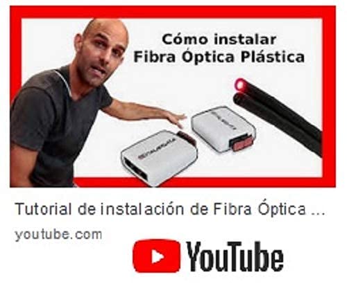 ACTELSER Kit Básico economico de Fibra Óptica Plástica Snap Data (20 Metros) ¡¡Ahora con GUIA PASACABLES DE Regalo!!