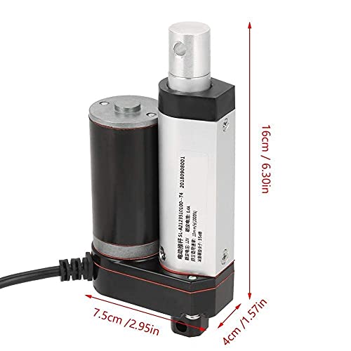 Actuador lineal-Carrera de 35 mm Heavy Duty 1000N Actuador lineal Motor de elevación eléctrica DC 12V