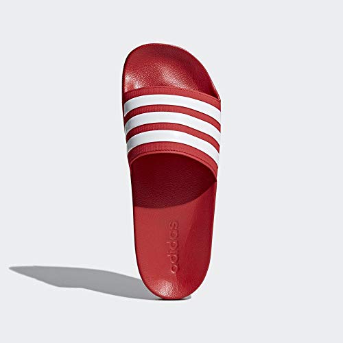 adidas Adilette Shower Stripes, Chanclas Hombre, Rojo (Escarl/Ftwbla/Escarl 000), 40.5 EU