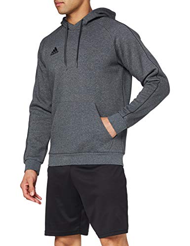 adidas CORE18 Hoody Sudadera con Capucha, Hombre, Gris (Gris/Negro), M