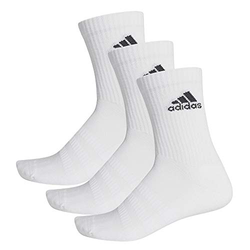 adidas Cushioned Crew Calcetines Largo Clásico, Unisex Adulto, Blanco (White/Black), L