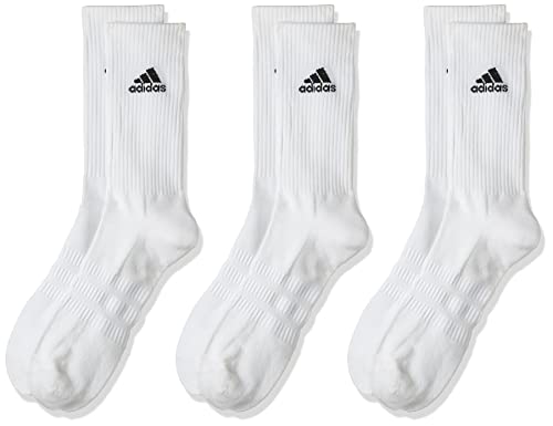 adidas Cushioned Crew Calcetines Largo Clásico, Unisex Adulto, Blanco (White/Black), L