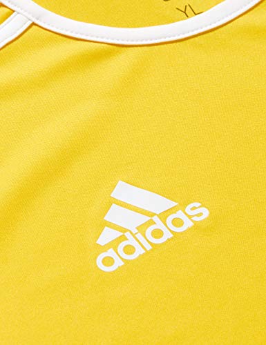 adidas Entrada 18 JSY T-Shirt, Hombre, Yellow/White, L