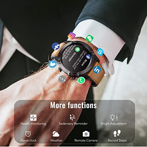 AGPTEK Smartwatch, Reloj Inteligente 1.3 Inch HD con Control de Podómetro Pulsómetro Cronómetro Calorías Monitoreo del Sueño, Pulsera Actividad de Fitness IP68 con Correa Repuesta