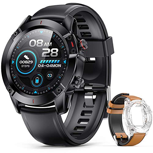 AGPTEK Smartwatch, Reloj Inteligente 1.3 Inch HD con Control de Podómetro Pulsómetro Cronómetro Calorías Monitoreo del Sueño, Pulsera Actividad de Fitness IP68 con Correa Repuesta