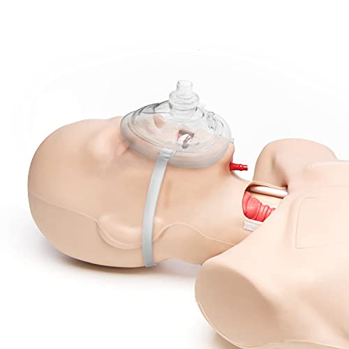 AIESI® Pocket Mask máscara de emergencia profesional para respiración boca a boca con válvula unidireccional y filtro (Paquete de 2 piezas) # CPR Mask-Resuscitator