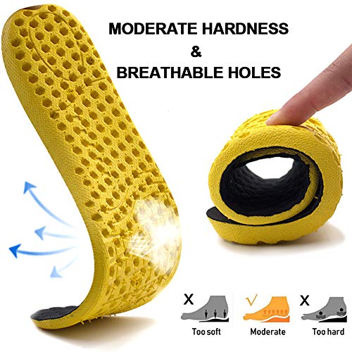 ailaka elástica stoßdämpfenden Altura Crecientes Sport – Zapatos – Compresa, transpirable honigwabe orthotic compresas de repuesto para hombres y mujeres amarillo amarillo UK 3-7, Heel height: 3cm