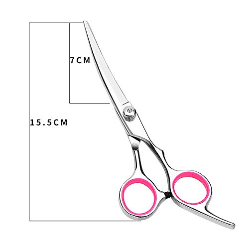 AILOVA Tijeras para Mascotas,6 Pulgadas Tijeras De Acero Inoxidable para Cortar Pelo De Perro Gato Mascota (Up Curved Scissors)