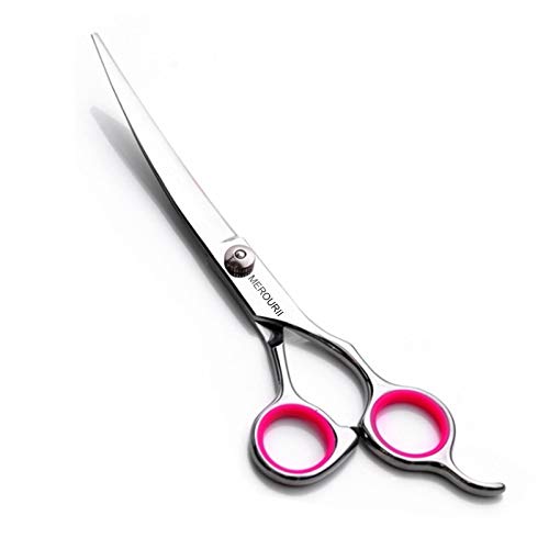 AILOVA Tijeras para Mascotas,6 Pulgadas Tijeras De Acero Inoxidable para Cortar Pelo De Perro Gato Mascota (Up Curved Scissors)