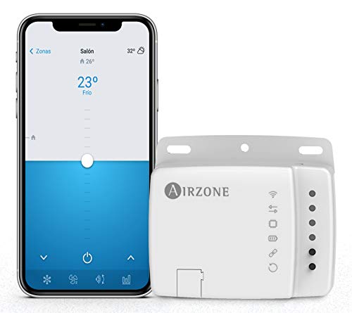 AIRZONE - Aidoo Control WiFi - Termostato WiFi - Compatible con Alexa y Google Home - Aire Acondicionado Fujitsu - Función control por voz - Controlador Wi-Fi de Segunda Generación