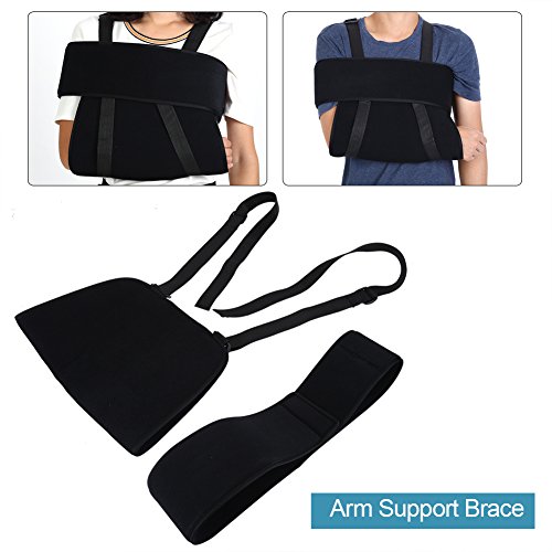 Ajustable Brazo Sling Hombro Hombro con Cabestrillo Muñequera, Transpirable Cómodo Soporte, para dislocated Humerus, Fractured Humerus, discloated Hombro, Besserung Tiempos Mejora(L)