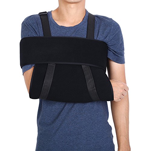 Ajustable Brazo Sling Hombro Hombro con Cabestrillo Muñequera, Transpirable Cómodo Soporte, para dislocated Humerus, Fractured Humerus, discloated Hombro, Besserung Tiempos Mejora(L)