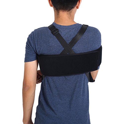 Ajustable Brazo Sling Hombro Hombro con Cabestrillo Muñequera, Transpirable Cómodo Soporte, para dislocated Humerus, Fractured Humerus, discloated Hombro, Besserung Tiempos Mejora(L)