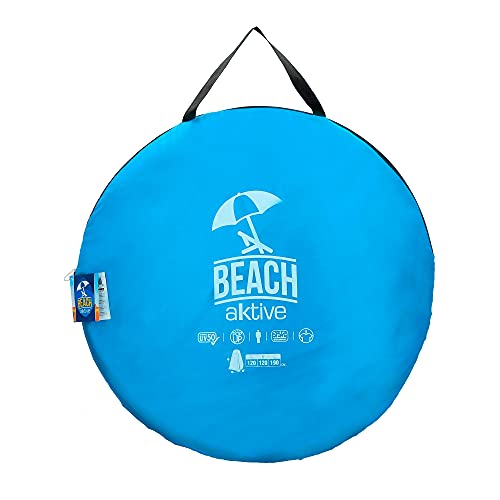 Aktive 62163 - Tienda campaña cambiador para camping con suelo 120x120x190 cm Azul