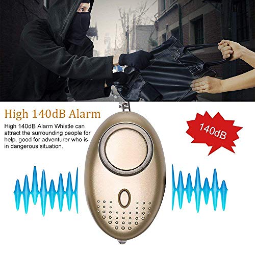 Alarma Personal Autodefensa Llaveros 5PCS 140DB Emergencias Alarma Seguridad con Luz LED Función de Iluminación para Seguimiento Pánico Seguridad Ataque Protección para Mujeres, Niños, Ancianos