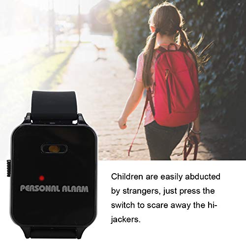 Alarma personal de autodefensa, alarma de pulsera, alarma personal de muñeca para correr al aire libre con luz intermitente, para niños, mujeres mayores, niñas