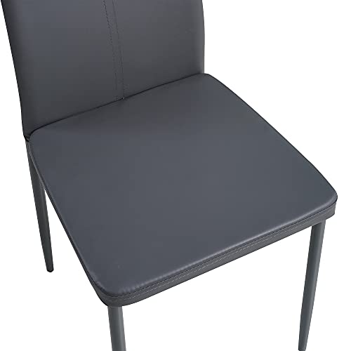 Albatros 2909 Salerno Set de 4 sillas de Comedor, Gris