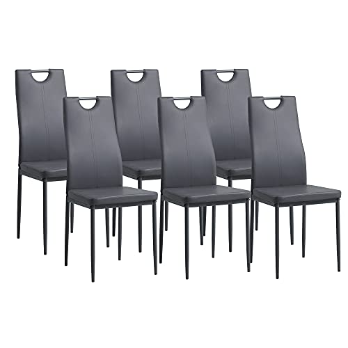 Albatros 2916 Salerno Set de 6 sillas de Comedor, Gris