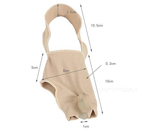 Alisador de, funda protectora con almohadillas elásticas de gel para juanetes, corrector ortopédico de hallux valgus superpuesto para el dedo del pie, martillo para el dolor de los dedos del pie