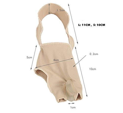 Alisador de, funda protectora con almohadillas elásticas de gel para juanetes, corrector ortopédico de hallux valgus superpuesto para el dedo del pie, martillo para el dolor de los dedos del pie