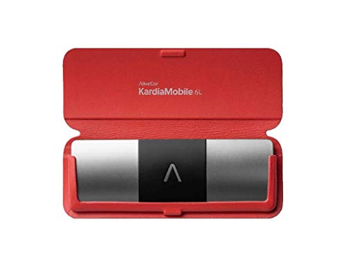 AliveCor Kardia Mobile 6L - Teléfono móvil con Funda, Color Rojo