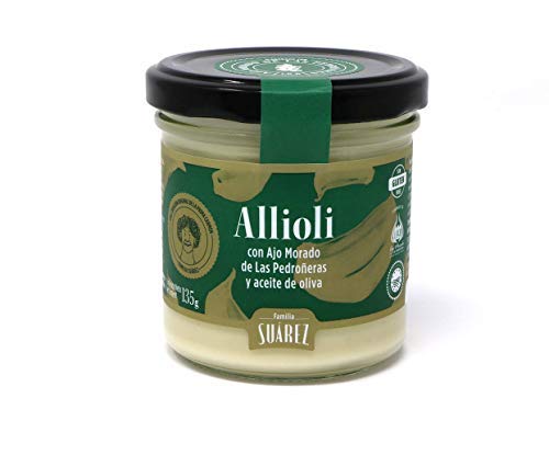 Allioli con Ajo Morado y Aceite de Oliva - Familia Suárez - Tarro 135 gr