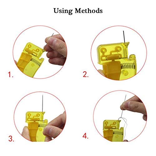 ALMAK 2 enhebradores automáticos de agujas para coser a mano, enhebrador, enhebrador, herramienta para coser y manualidades