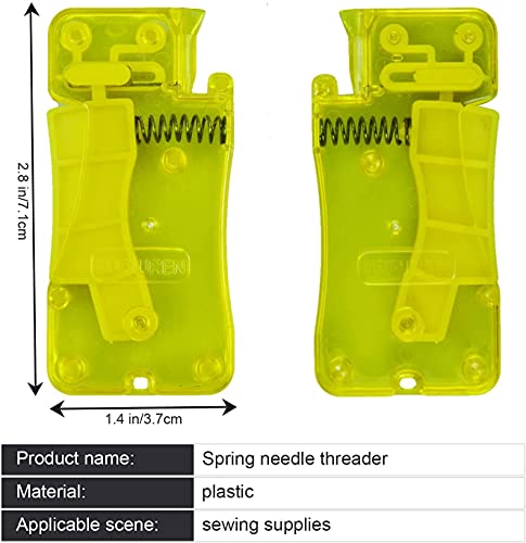 ALMAK 2 enhebradores automáticos de agujas para coser a mano, enhebrador, enhebrador, herramienta para coser y manualidades