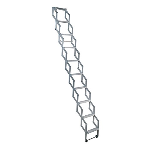 Alufix 1502-005 - Escalera para áticos (tamaño: 10 Tread)