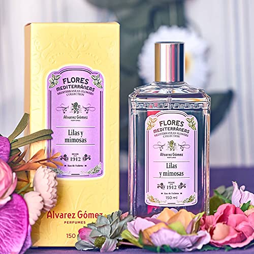 Alvarez Gomez Flores Mediterráneas, Lilas y Mimosas, Eau de Toilette, 150 Mililitros